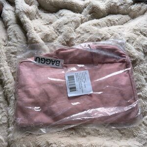 BAGGU UO medium bowler in rose tan
